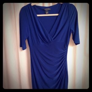 Kelly blue v neck dress